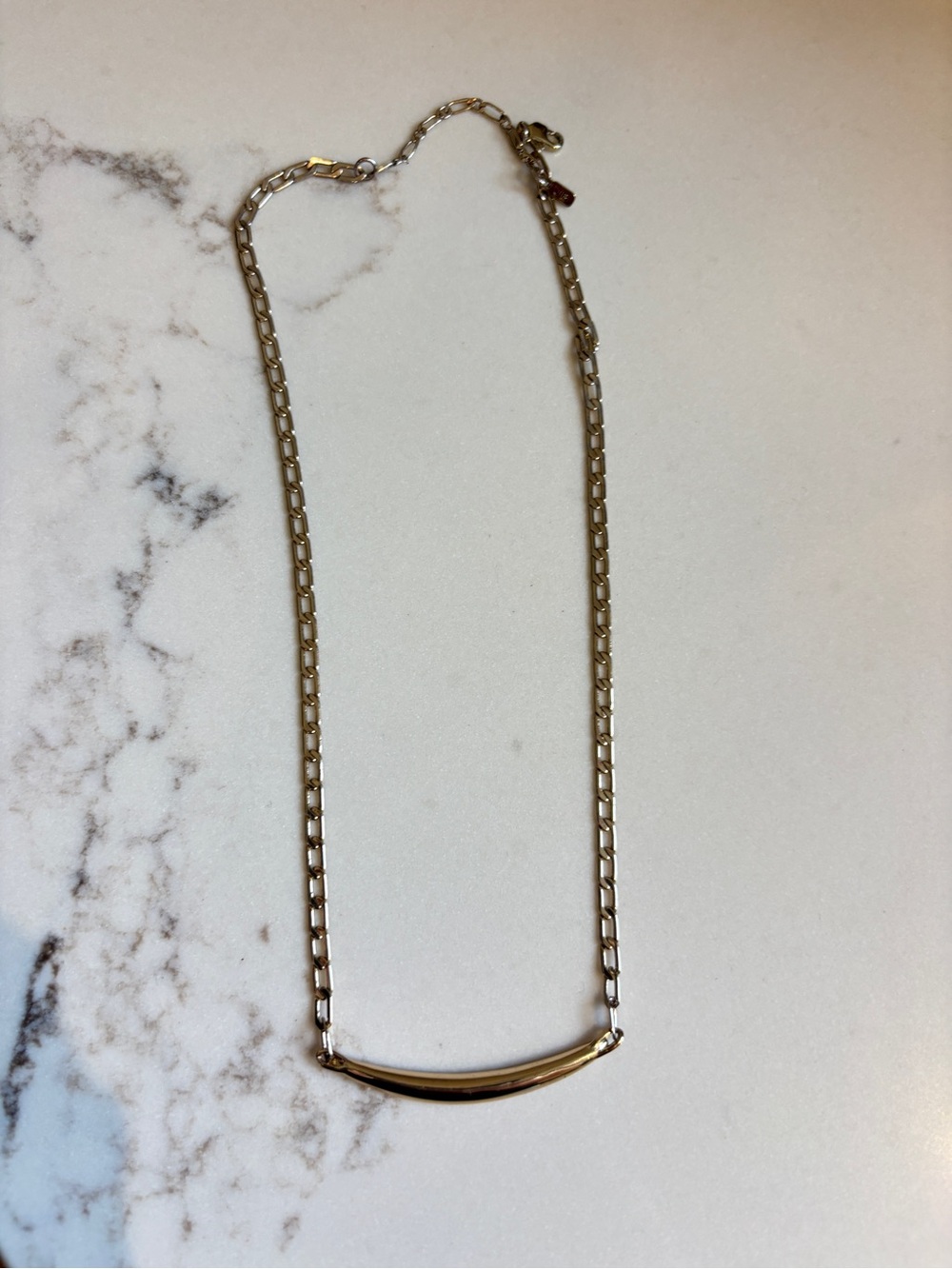 Jenny Bird Slim Willa Pendant Chain Necklace, Gold (plate/fill)